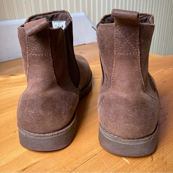 UGG Calum leather Chelsea boots sz 6 big kids ankle nubuck sherpa wool 1100170K - Picture 10 of 13